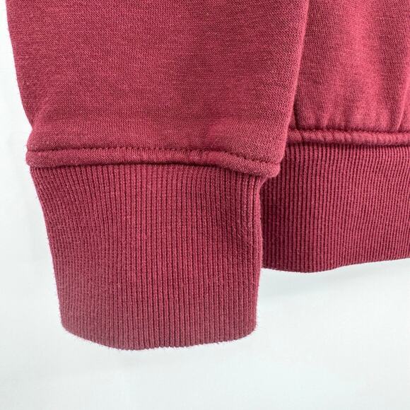 NWOT Wrangler Retro® Aztec Logo Sherpa Hoodie M Burgundy Western Cowgirl Rodeo - Picture 9 of 11